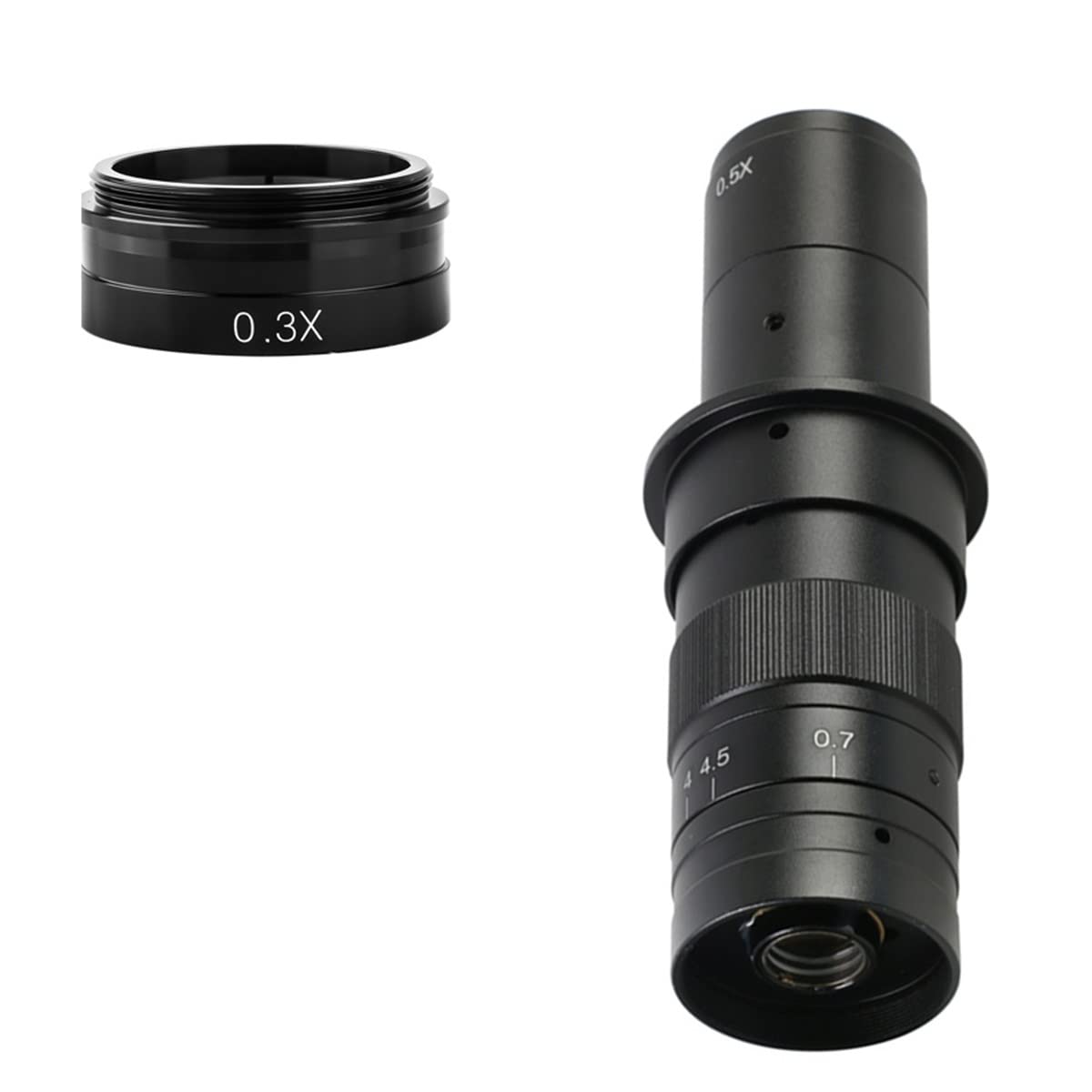 Handheld digital microscope accessories 2.0X 0.75X 0.5X 0.35X Auxiliary Objective Glass Lens For 180X Lens Portable Microscope accessories (Color : SET-F AZK)