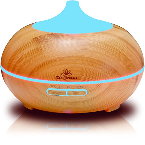 Zen Breeze Essential Oil Diffuser, 2020 Model Aromatherapy Diffuser, Best Wood Grain, Housewarming