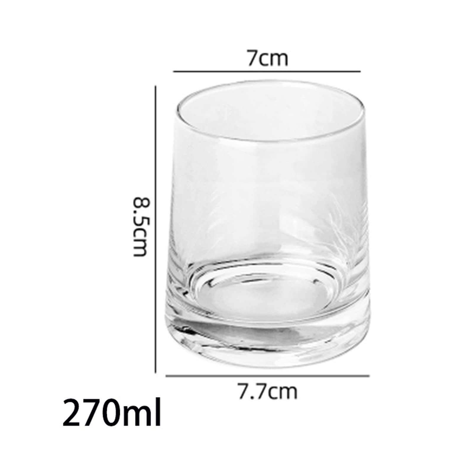 Okulary wodne 4 szt Szklanki do picia Prosta domowa szklanka do wody Szklanka do soku Szklanka do whisky Szklanka do wina Kubek do picia Szklanki kuchenne Szklane kubki (Kolor: 1) (Mosiądz)
