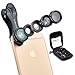 SimpLenz 5 in 1 Clip On Cell Phone Camera Lens Kit | For iPhone 7 6/6S 6S Plus, Samsung Galaxy S7/S7 Edge S6/S6 Edge, Most Smartphones and Tablets | Telephoto, Fish Eye, Wide Angle, CPL, Macro Lens