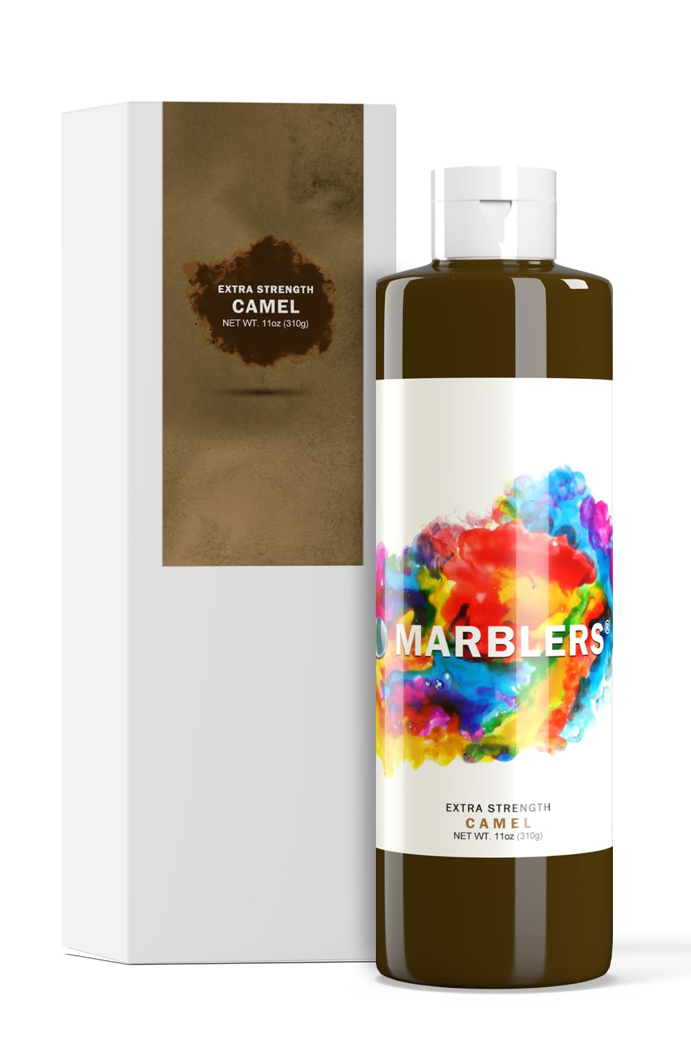 Marblers Camel Brown Liquid Colourant 11Oz (310G) [Camel Brown] | Water-Based | Dye, Tint, Pigment | Odourless | Non-Toxic | For Concrete, Cement, Mortar, Grout, Gypsum, Water-Based Paint, Jesmonite, Plaster
