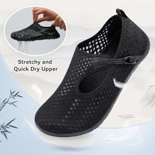 L-RUN Womens Mens Water Shoes Barefoot Aqua Socks Quick-Dry Non Slip Shoes for Beach Swim Pool River Boating Surf Yoga3