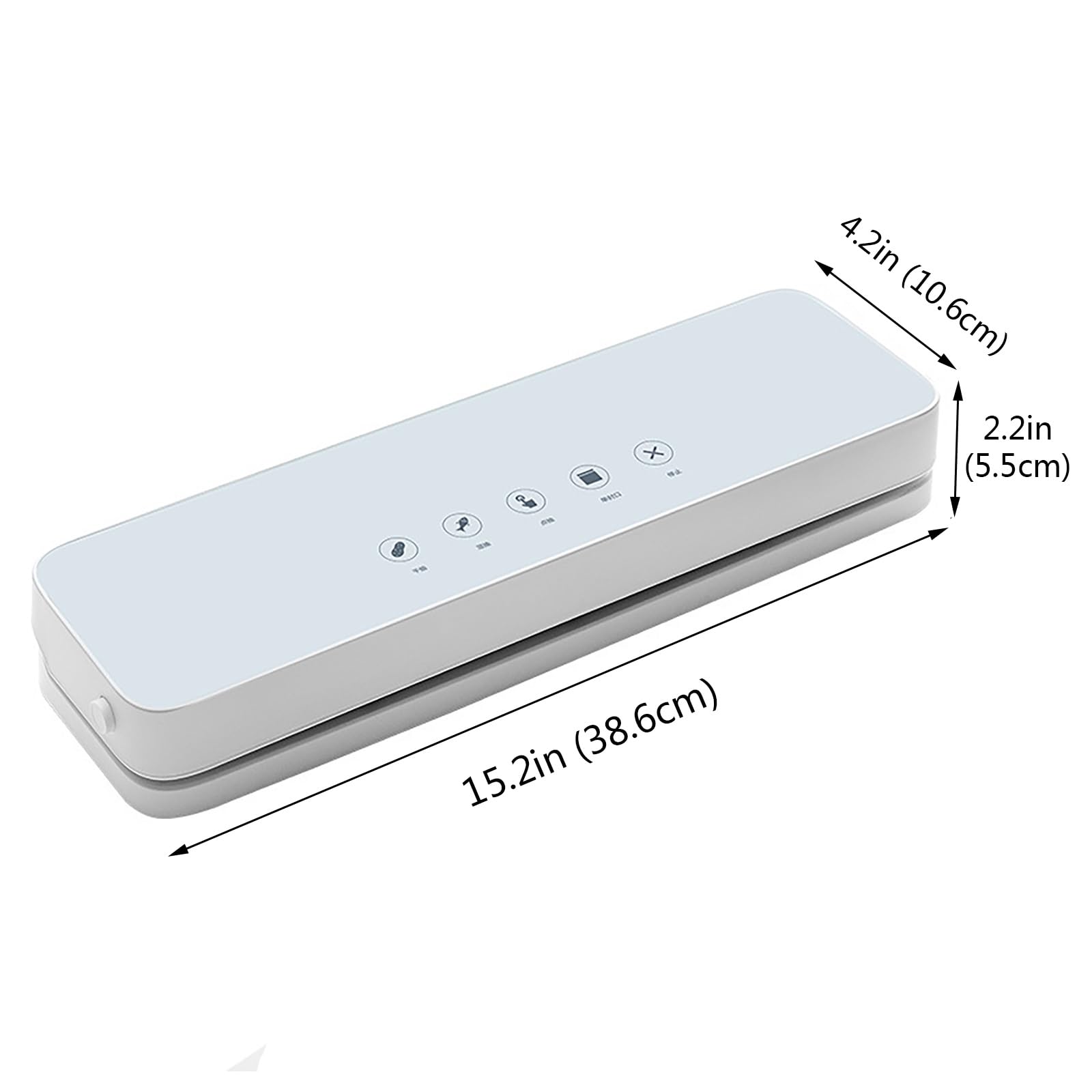 Powerful Vacuum Sealer Machine, Detachable & External Suction for Food Preservation, Compact for Dry/Wet Foods, Kitchen Storage Solution