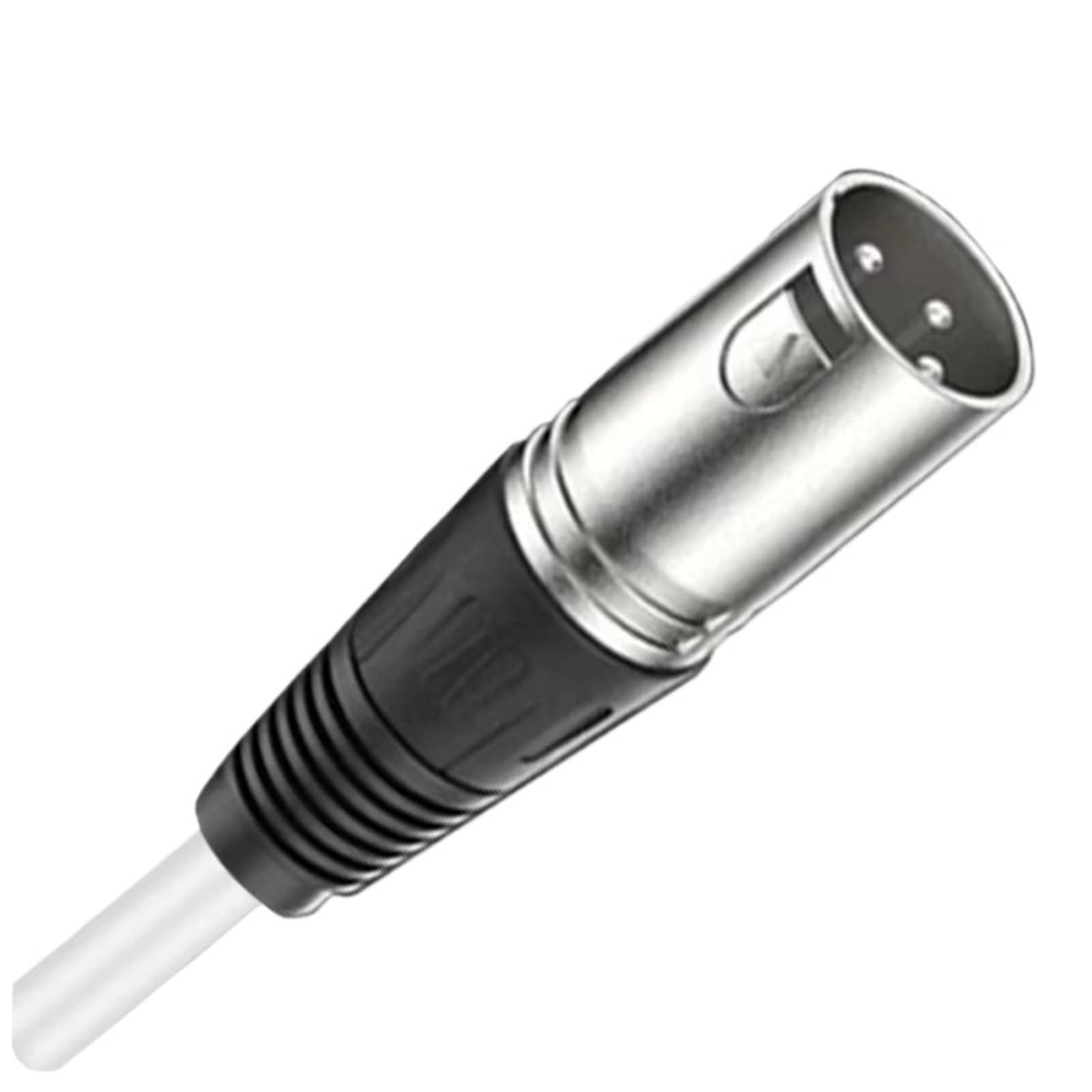 XLR męski na żeński 3-pinowy kabel mikrofonowy do głośnika, system nagłośnienia, mikser audio podcast, monitory studyjne, nagrywanie dźwięku (biały-pakiet 2,3 metra)