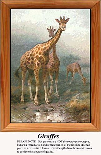 Giraffes, Animal Counted Cross Stitch Pattern (Pattern Only, You Provide the Floss and Fabric)