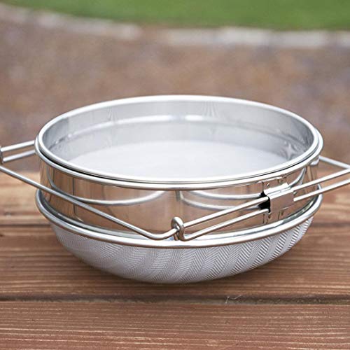 Filtro de malla de café reutilizable de acero inoxidable, filtro colador de miel de acero inoxidable duradero de doble tamiz Cover