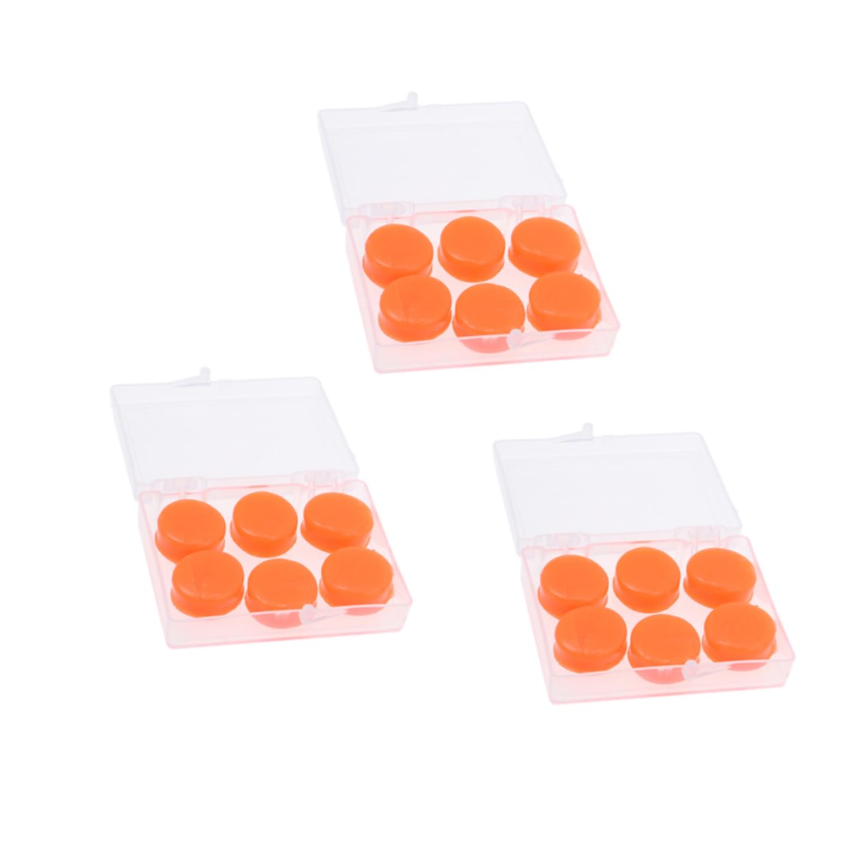 Baluue Swimming Earplugs Earbuds 18pcs Deformable Silicone Gel Earplugs for Bathing Plane Subway Soundproof Comfortable Fit