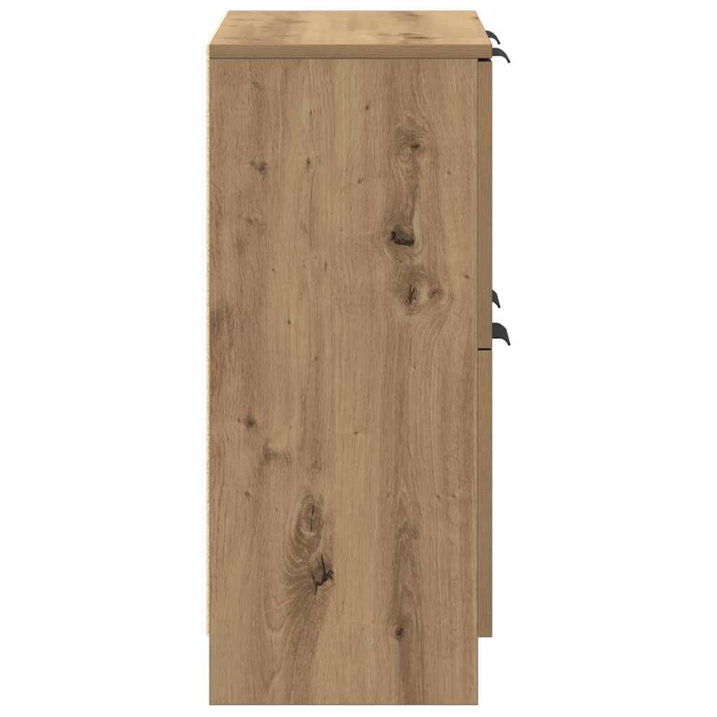 vidaXL Aparador de Madera de ingeniería Roble Artisan 60x30x70 cm