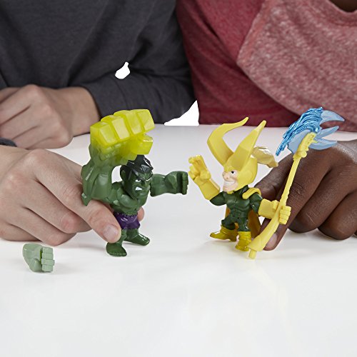 Marvel Super Hero Mashers Micro Hulk Vs. Loki 2-Pack #TOP2