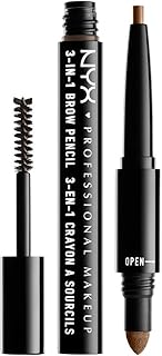 NYX Sourcils 3-in-1 Brow Pencil, Powder, Mascara - 31B06 Brunette