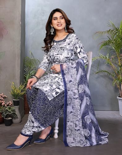 Image of Priyashi Women Unstiched Crepe dress materials | Crepe Salwar Suit for women with dupatta | suit material for women unstitched