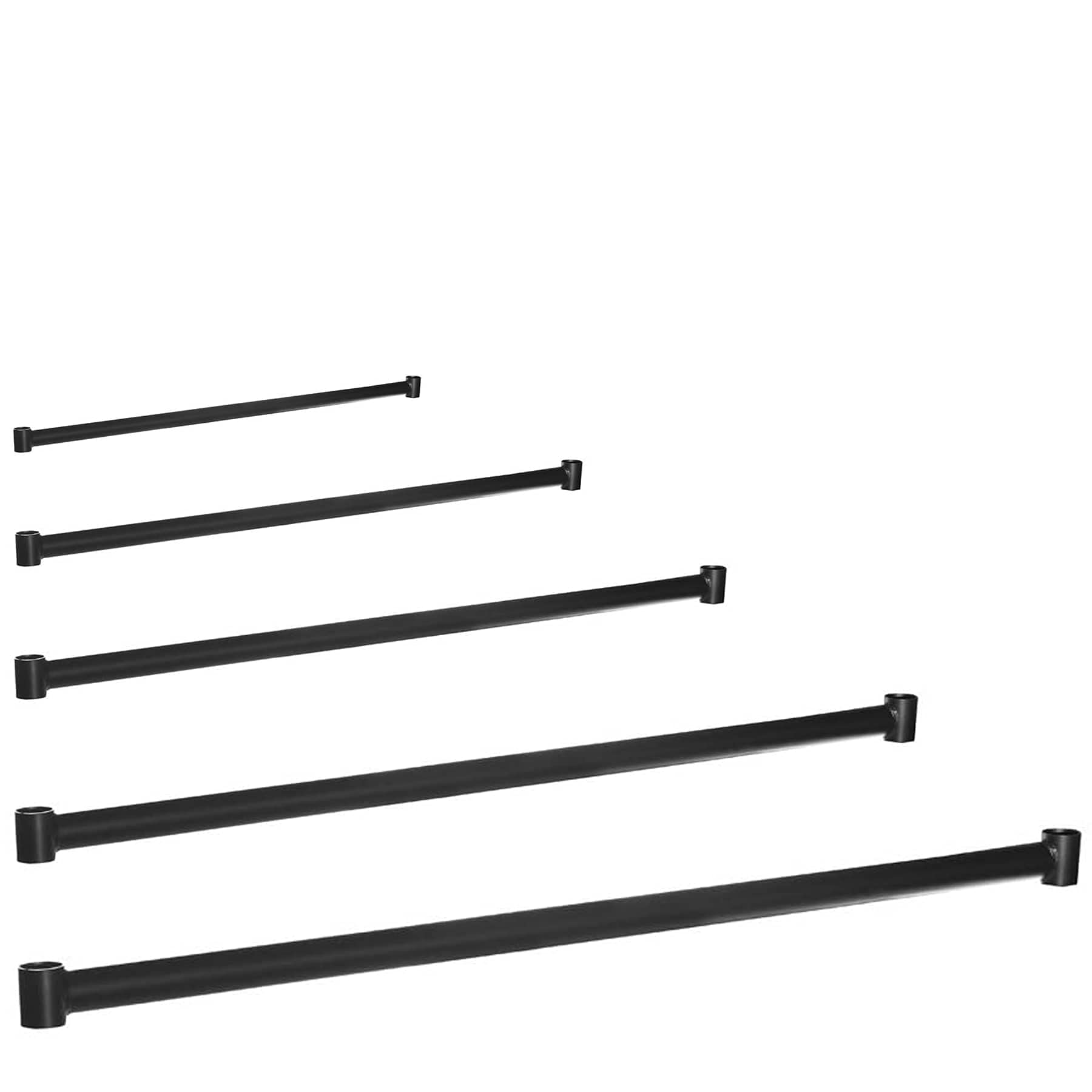 My Shopfittings 4 Feet Centre Bar Only 2Ft3ft 4Ft 5Ft 6Ft Reinforced Black Heavy-Duty Clothes Rail With Heavy Duty Wheels (4 Feet Centre Bar Only)