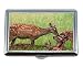 Edelstahl ID oder Zigarettenetui, Elch Hirsch Tierwelt Name Card Case