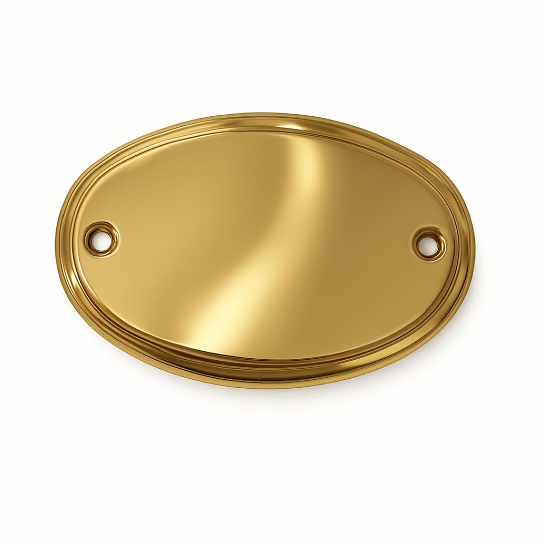 Plaque de porte personnalisée, plaque ovale de porte d