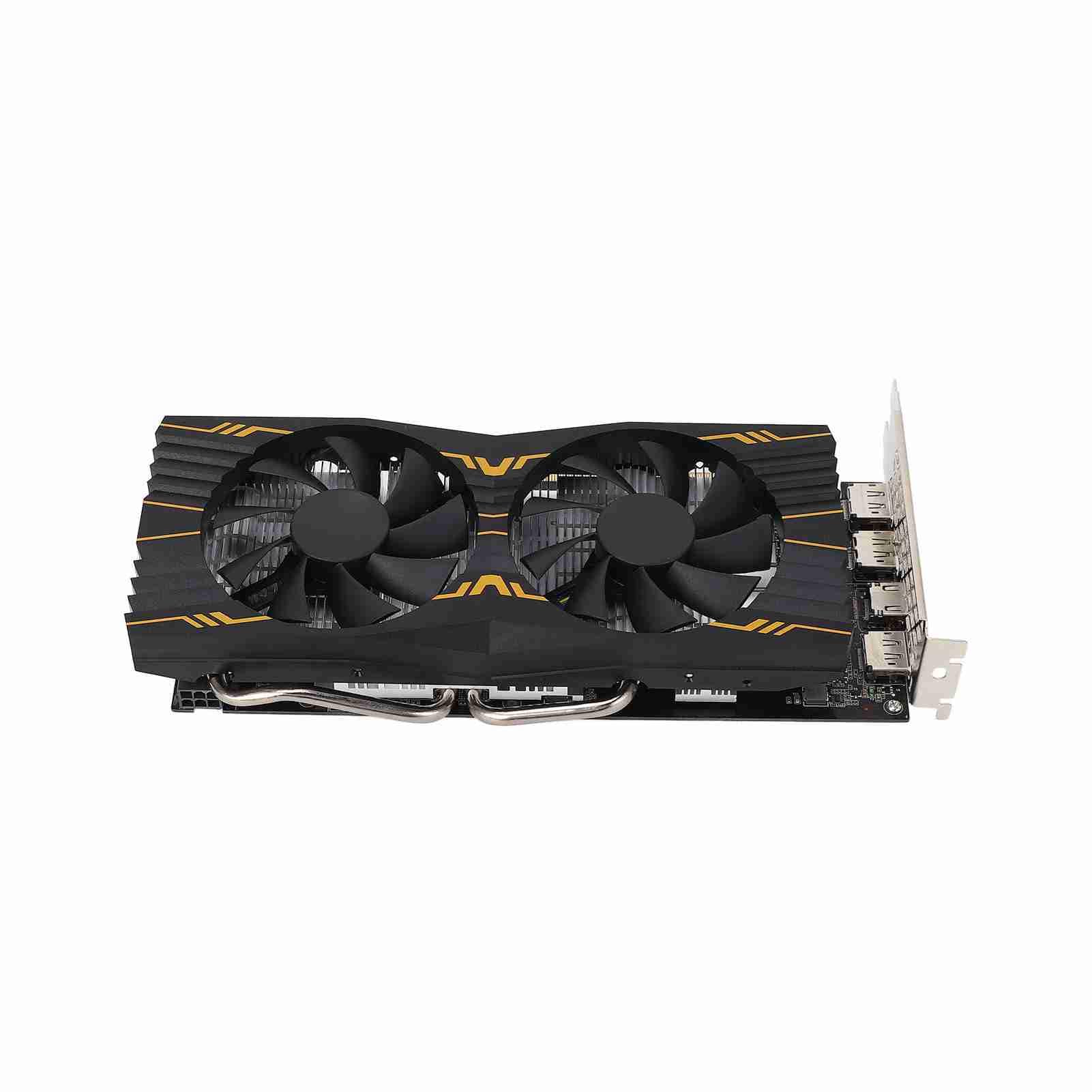 Yctze 6 GB 5 Scheda Aphics da Gioco Porta 192 Bit 3 Interfaccia Multimediale HD GPU PC 4K con 2 Ventole di Raffreddamento Schede Aphics per Computer per PC da Gioco