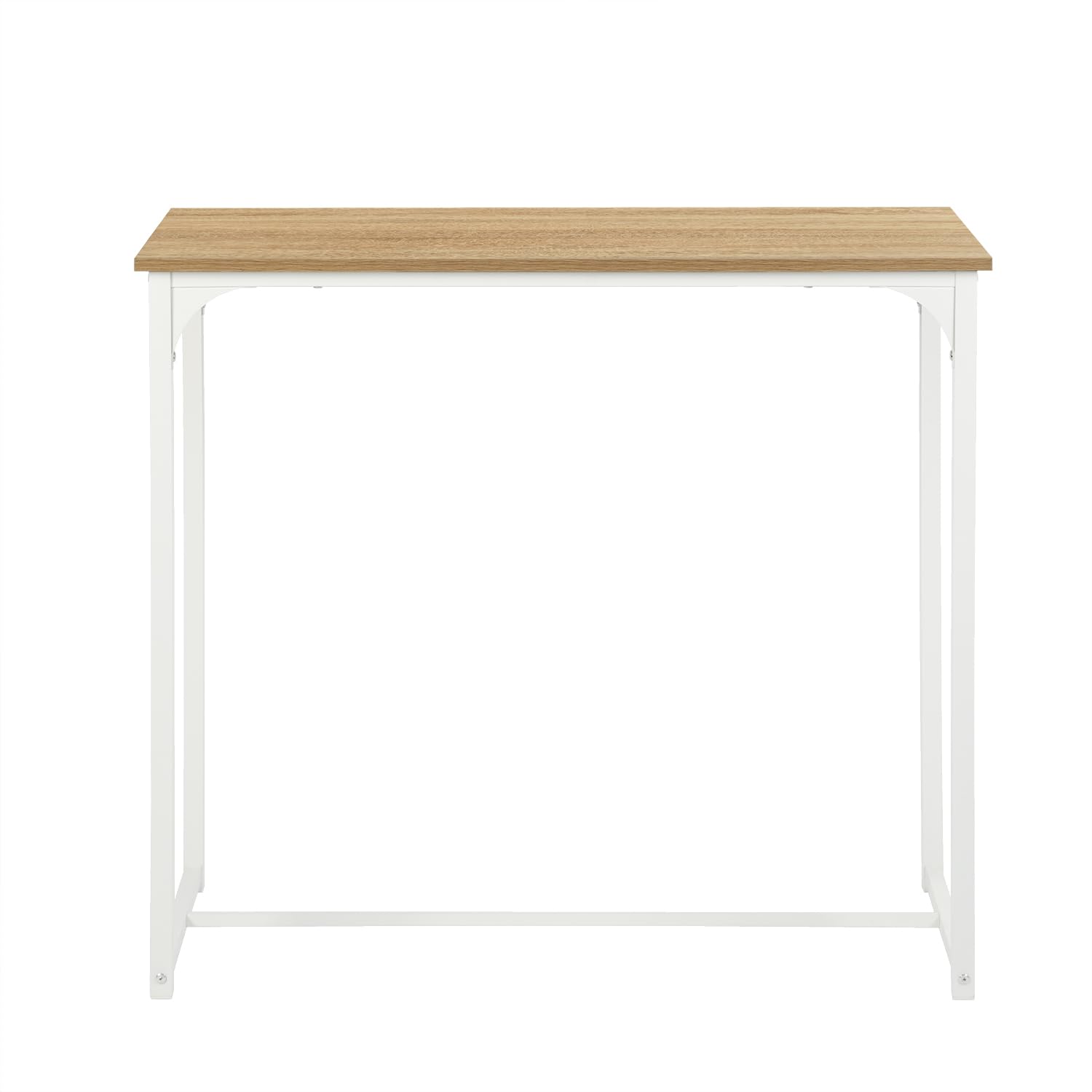 Mesa Alta Cocina con Taburetes, Conjunto Mesa y Sillas Comedor, Adecuada para Cocina, Comedor, Bar, Mesa de Bar 100 × 50 × 90 CM, 4 Taburetes 30 × 40 × 65 CM, Blanco