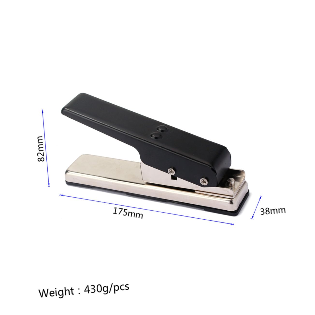 R26 Punch per Plettro Chitarra Accessori Musica DIY | Taglio Derlin, per Pvc e Vecchie Carte, Finitura Nera, Base in Plastica