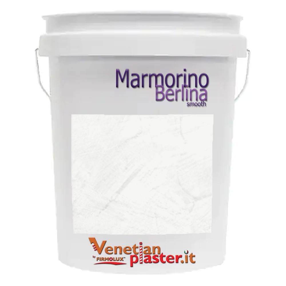 FirmoLux Marmorino Berlina Authentic Venetian Plaster | Smooth Plaster | Made in Italy from Lime & Marbles | Light Colors (3) | Color: BMOC152 Super
