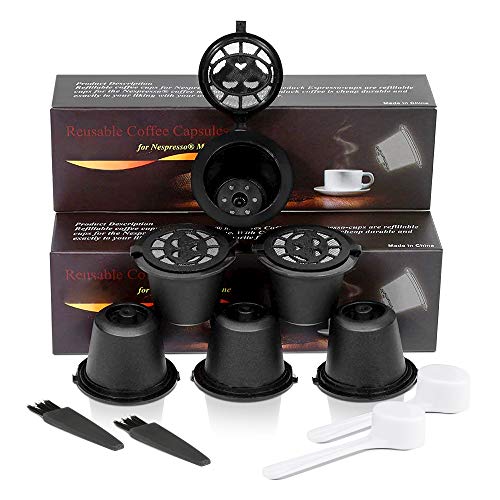 i Cafilas 6Pcs Cápsulas Filtros de Café Recargable Rellenables Reutilizable...