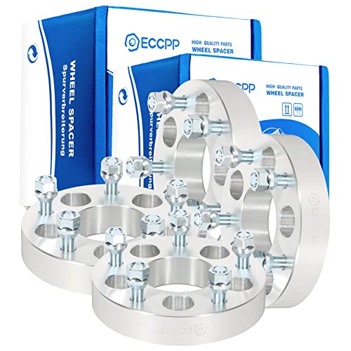 ECCPP 4X 1.5 (38mm) 5 Lug Wheel Spacers Adapter 5x5.5 to 5x5 with 1/2 fit for 1999-2014 for F-250 Super Duty 1999-2010 for R-am 2500 Wheel spacers