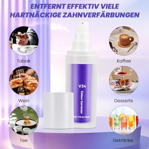 KAIOWPEIC Lila Zahnpasta Whitening, Zahnbleichende Zahnpasta,Strahlend Weiße Zähne,Zahnfleisch Reparatur,Effektive Verfärbungsentfernung, Zahnschmelzschutz, Frischer Atem