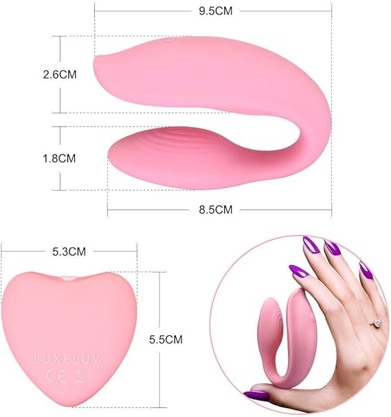 SchwarzSex Vibrador Tipo C Control Remoto de Doble Motor ...