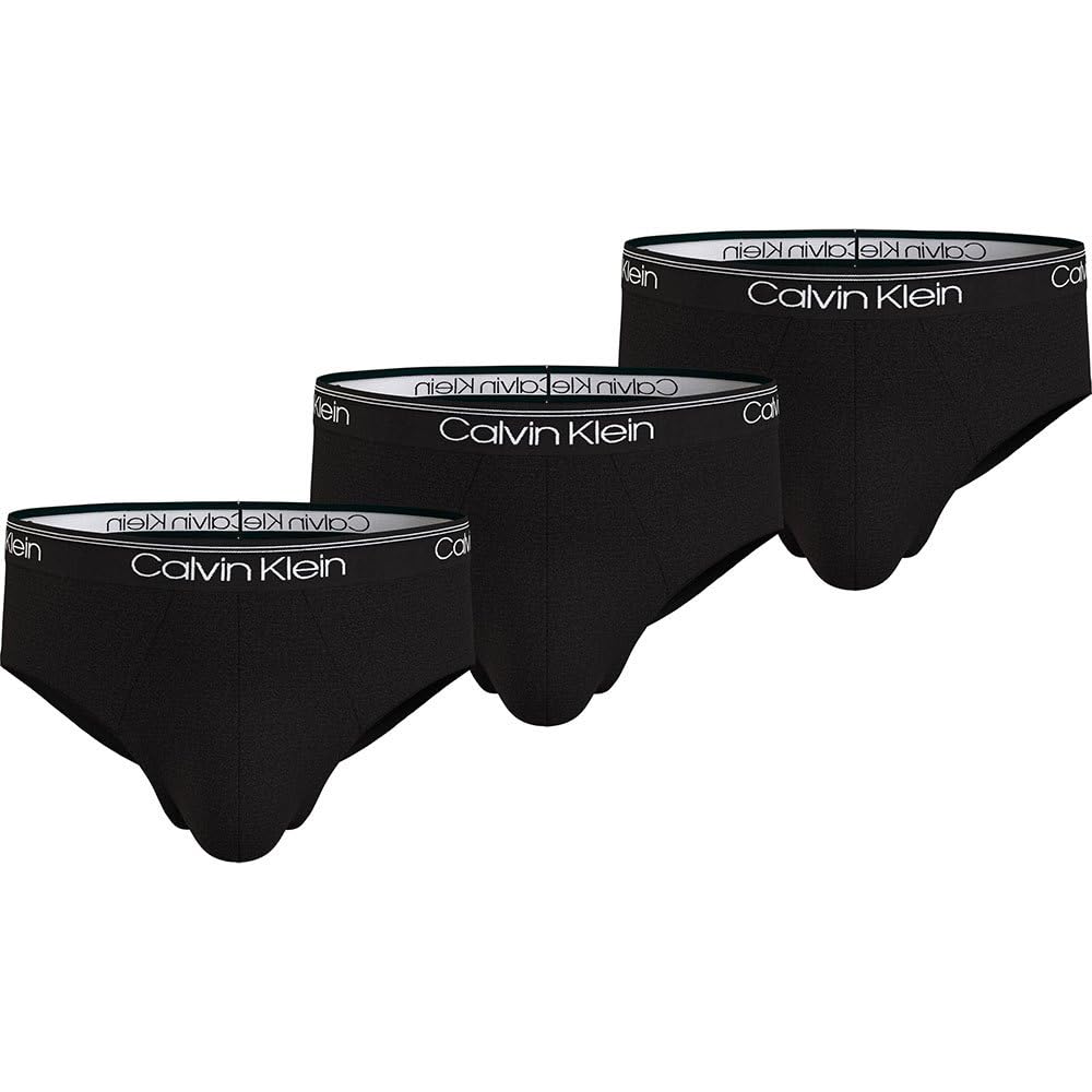 Calvin Klein Hip Brief 3Pk, Slip Hip Uomo, Nero (Black), M-image