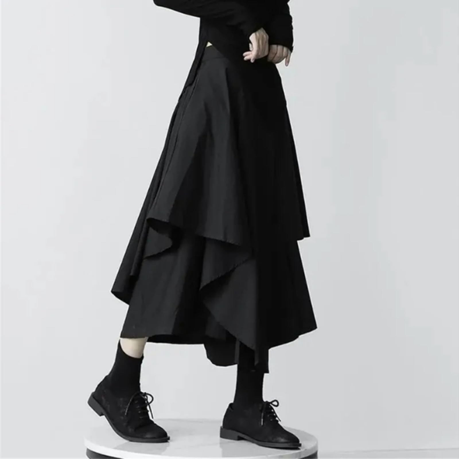 Gonna Lunga Donna Donne Primavera Estate Gonne Irregolari Vita Alta Midi Gonna Vintage Piegheggiato Casual A Line Gonna