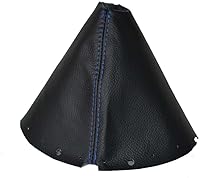 Vista 1 de Ltd Para Nissan 370Z Z34 2009-2016 Manual Shift Boot Cuero Negro Con Costuras Azules