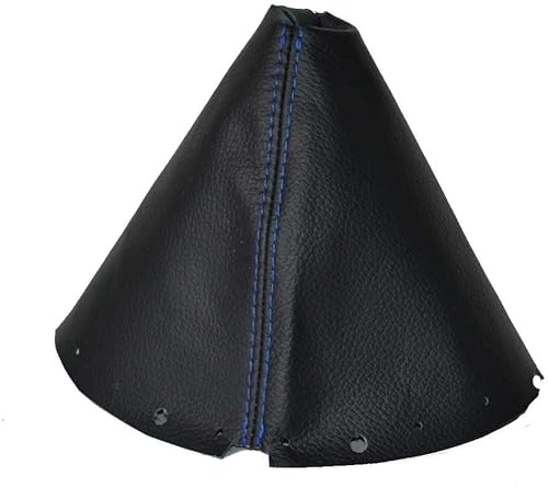The Tuning-Shop Ltd Para Nissan 370Z Z34 2009-2016 Manual Shift Boot Cuero Negro Con Costuras Azules