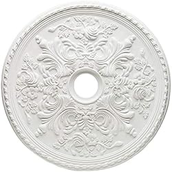 Lamparas Venecianas Antiguas Westinghouse Lighting 77754 Rosetón para techo con acabado blanco 71,1 cm