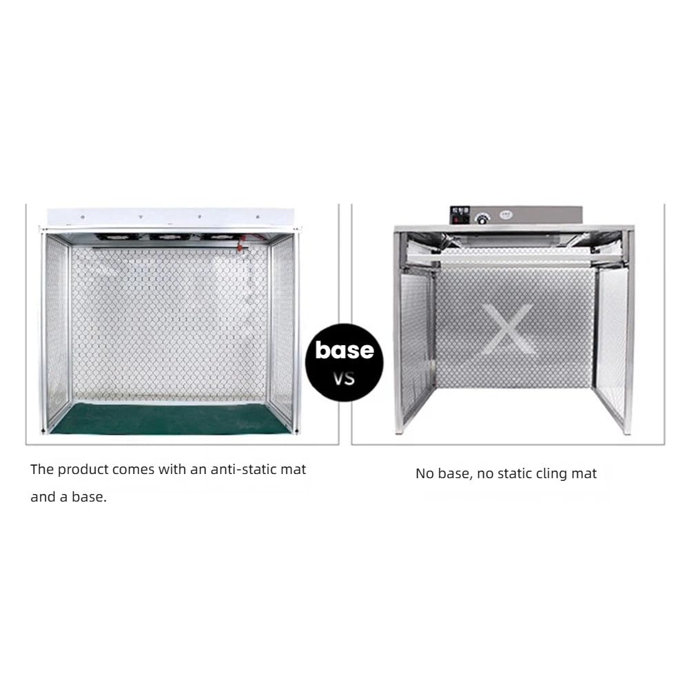 Cabina De Flujo Laminar Vertical Profesional, Mesa De Trabajo Limpia con Flujo De Aire Silencioso, Mesa De Trabajo Portátil para Reparación De Electrónica, Soldadura Y Uso En Laboratorio