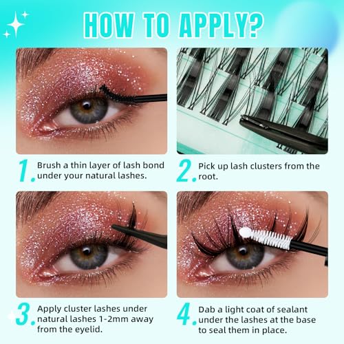 Manga Wimpern Cluster, 8–16mm DIY – Ansicht 6