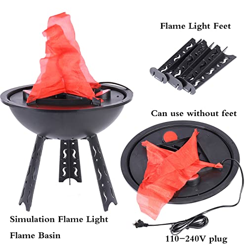 Electric Fake Campfire Lamp,3D Fake Fire Lamp Artificial Flickering Flameless Flame Light Realistic Flame Stage Effect Light For Christmas Party Bar Home Decor #TOP3