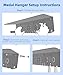 Medal Hanger Ribbon Holder Display Shelf Metal Trophy Rack Organizer Frame Awards Ribbon Cheer She Believed She Could So She Did Softball Runner Custom Store 120 Medals Easy to Install 16 Inch Black