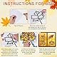 Herbst Bastelset Kinder, 12 Stück Fensterbilder Herbst Kinder Basteln, Herbstdeko Kränze Bastelset, Herbstdeko Herbst für Kinder, DIY Bastelset Blätter Tier Deko Kinder Geschenk