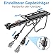 SPGOOD Fahrrad Gepäcktrager Set [24-29 Zoll ]- Einstellbare Universal Aluminiumlegierung Mountainbike Gepäcktrager mit Reflektor, Schnellverschluss und Montage
