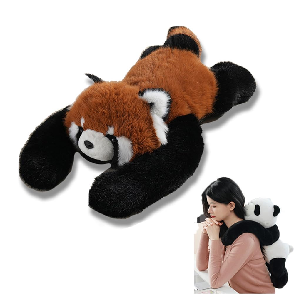 Nuyiac Weighted Plush Animals, Soft Plush Toy for Stress Relief & Calming, Cuddly Anxiety Toy (Red Panda, 65CM)
