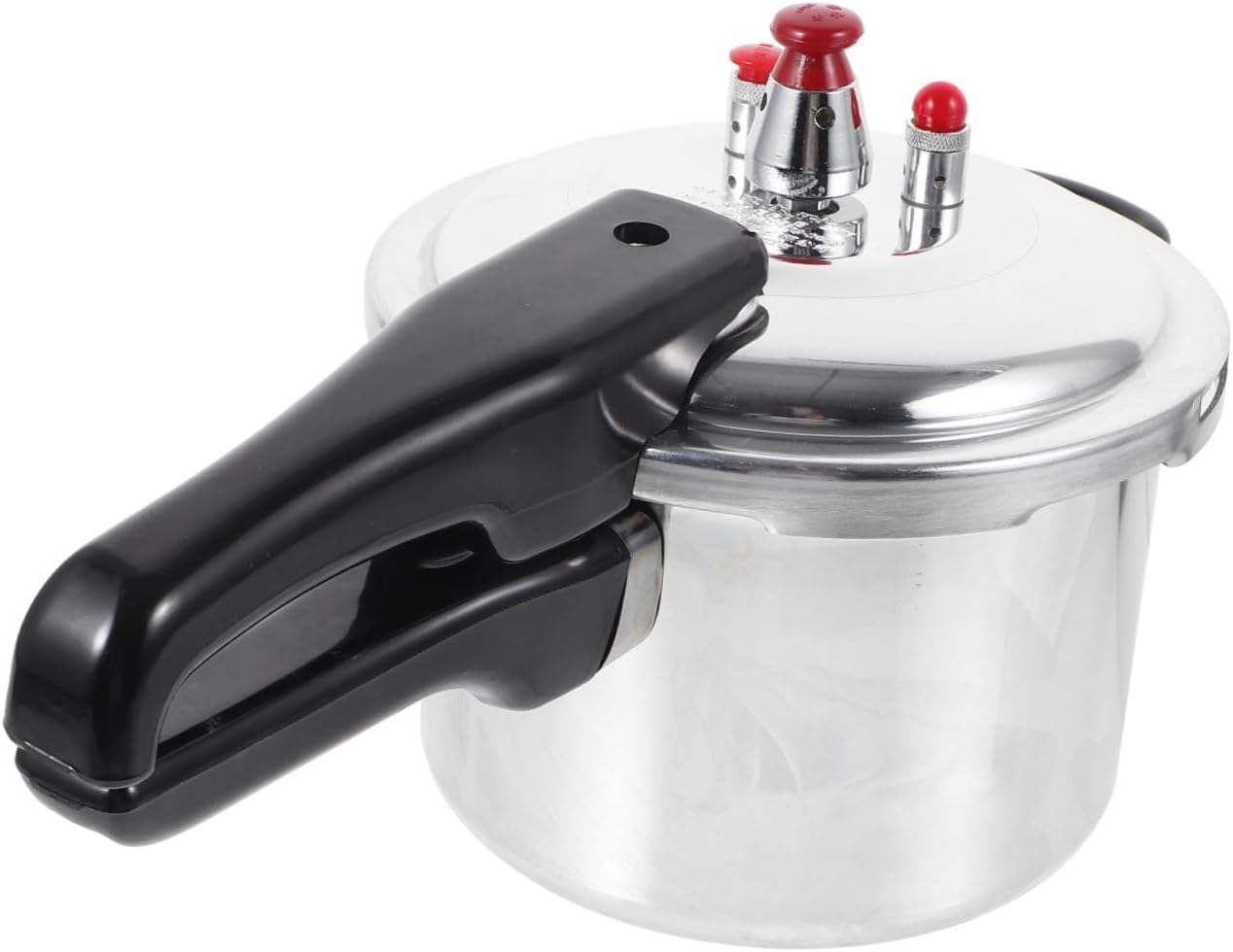 Safe Multi Use Pressure Cooker with Ergonomic Handle Compatible with Gas Stove and Induction Cooker Compact Pot for Households and Side Dishes Easy to Cooking
