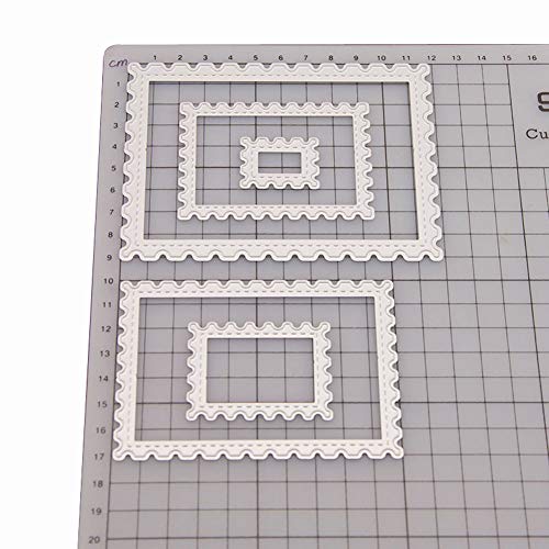 Metal Cutting Dies Shape Embossing Stencil for Scrapbooking, Card Making, Invitation Card, Birthday Card, DIY Craft (Lace Rectangle) - Thumbnail 2