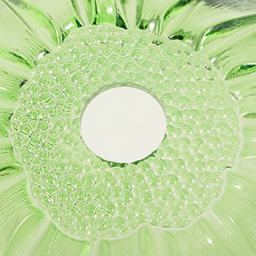 Image of OSALADI Glass Flower Lamp Shade for Pendant and Ceiling Lights Elegant Decorative Shade for Living Room and Kitchen Easy to Install Chic Design