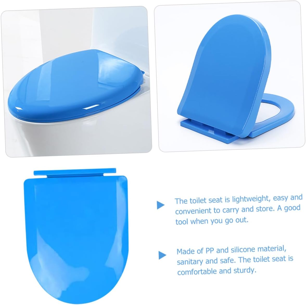 Holibanna Boy Girl Toilet Seat Cover for Travel Portable Potty Training Seat Recyclable Shaped Design Lightweight Washable for