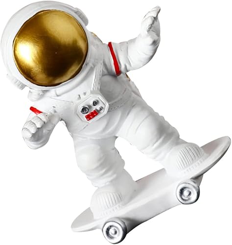 Figuras de astronauta hechas a mano, decoración del hogar, adorable adorno del espacio exterior para habitación, estante de escritorio, mesa y