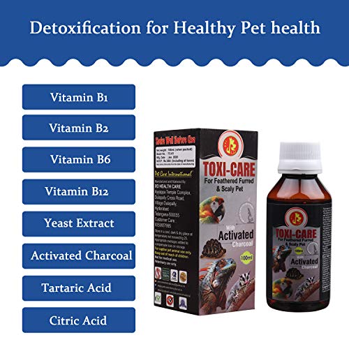 Image of Pet Care International (PCI) Toxi Care || Provide Essential Detoxification || for Healthy Iguana, Gecko and Other Scaly Pets Healthcare (100ml)