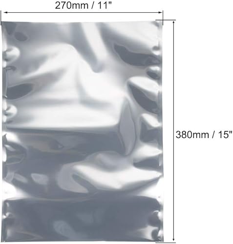 Miniatura 3 de uxcell Bolsa de protección antiestática, bolsa antiestática plana con parte superior abierta para dispositivos electrónicos, 11 x 15 pulgadas