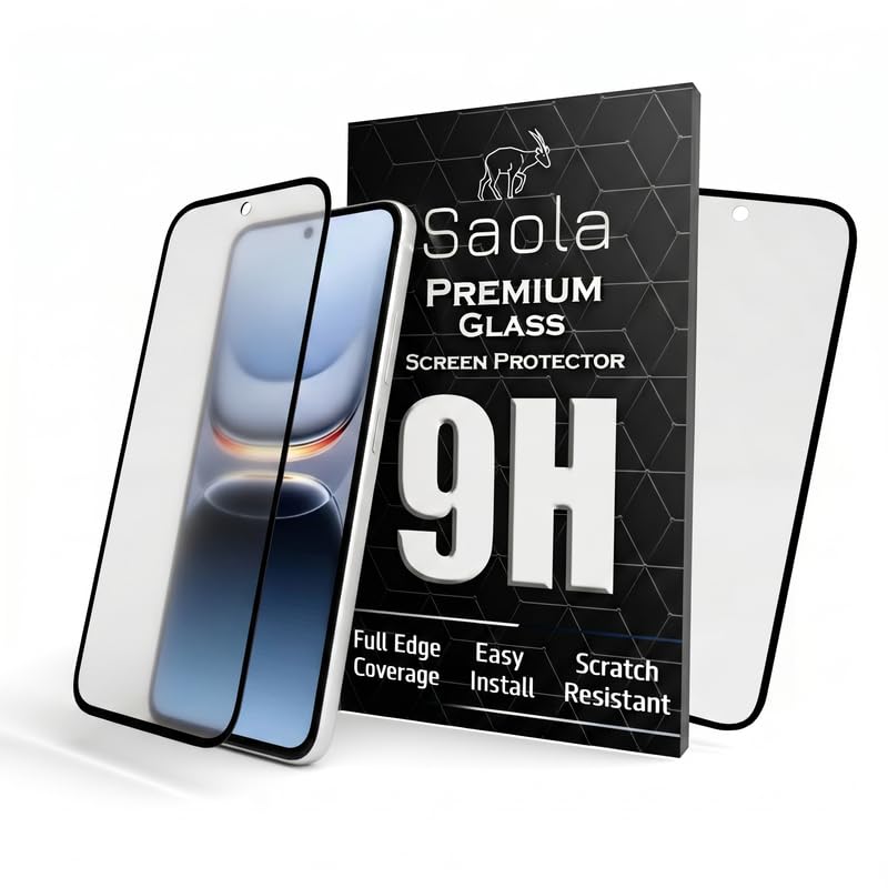 Image of Saola Anti-Glare Matte Screen Protector for Vivo IQOO 13 5G | Smooth Touch Finish, 9H Strength Glass, Full Coverage, Bubble-Free Installation Kit | Quick & Easy Application | Pack of 1