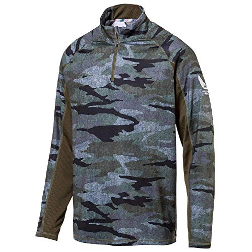 PUMA Golf Volition Camo Popover Forest Night Camo LG