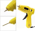 Eyech Interchangeable Hot Glue Gun Nozzles 4 Pack Copper Glue Gun Nozzle Assortment Set for Melting Glue Gun Use Craft Repair Tool