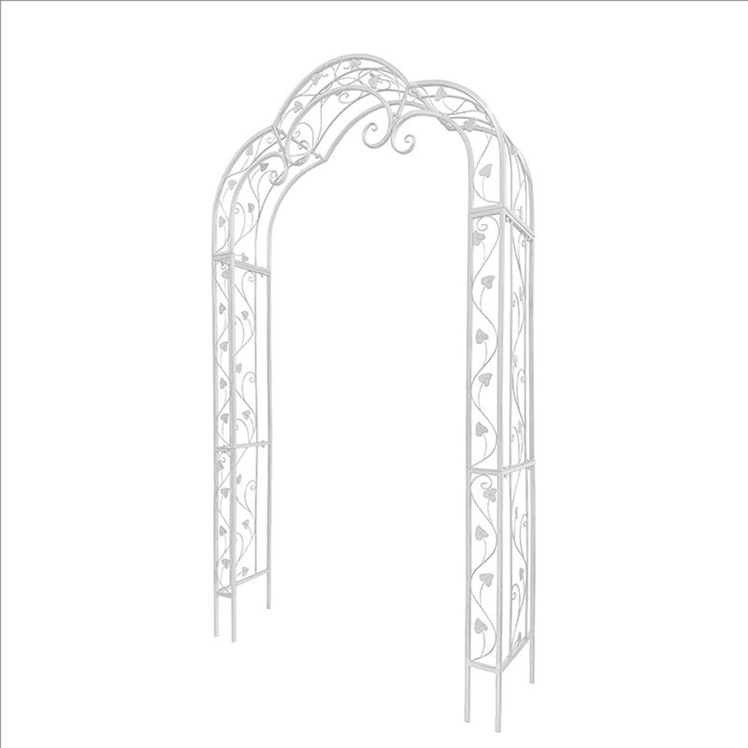 Generisch Gartenbogen 250x140x41 cm aus Metall,Hochzeitsbogen,Rankhilfe für Kletterpflanzen,Rostfreie Pergola für Gartenparty & Hochzeitsdeko,Elegantes Design für Garten oder Terrasse