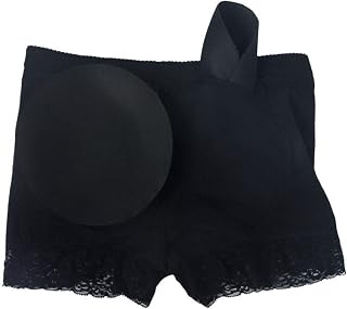 Padded Butt Lifter Panties Seamless Hip Briefs Booty for Women Girls,Black-Medium